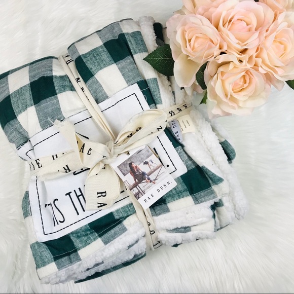 Rae Dunn Other - SOLDRae Dunn Tis the Season Buffalo Checker throw